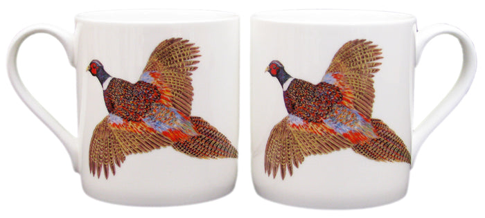 Ring-necked Pheasant Mug (large size) table setting