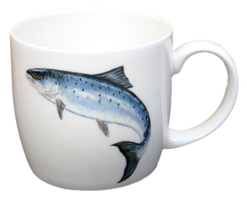 Salmon Mug (medium round sided)
