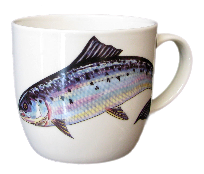 Salmon Mug (medium size) bonechina by Richard Bramble
