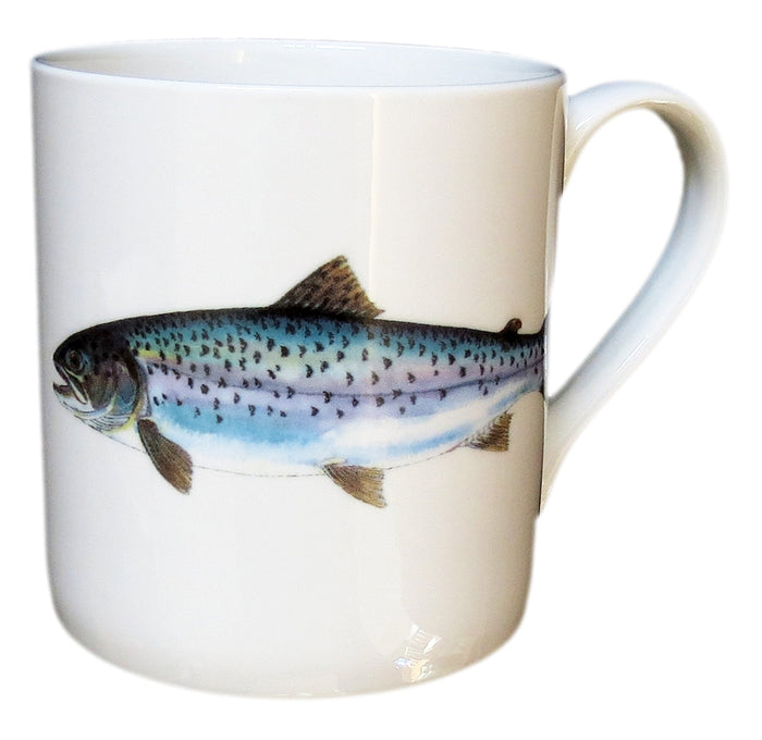 Brown Trout Mug (large size) table setting