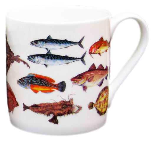 Seafish Mug (large size) by Richard Bramble