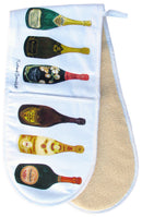 Wines & Champagne Cotton Oven Gloves