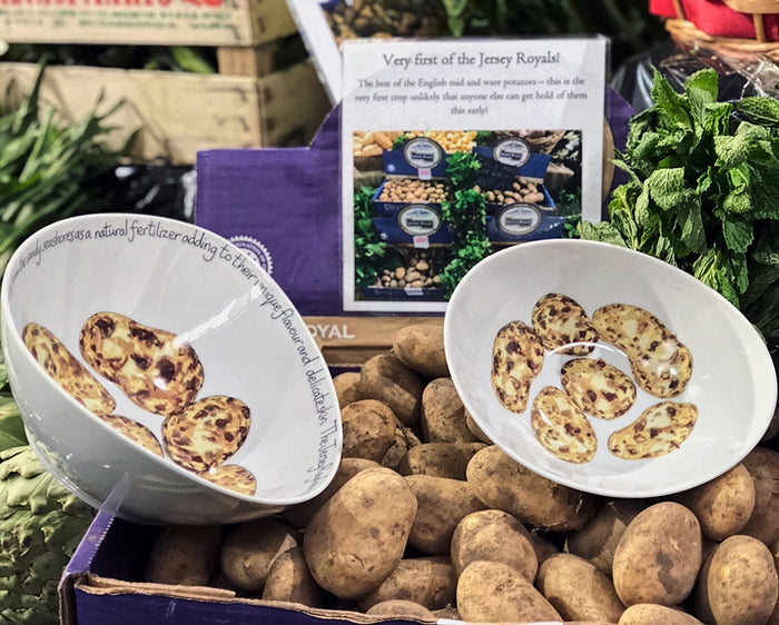 Jersey Royal Potato 27cm Oval Bowl (limited edition)