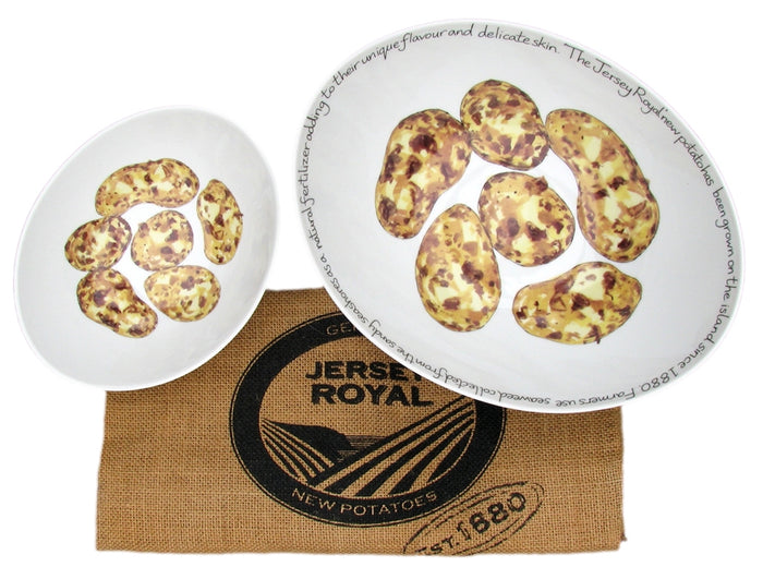 Jersey Royal Potato 27cm Oval Bowl (limited edition)
