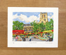 Borough Market with Southwark Cathedral medium size print