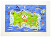 Jersey Island Map Print, Channel Islands by Richard Bramble