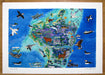 North Uist, Outer Hebrides Map Print by Richard Bramble