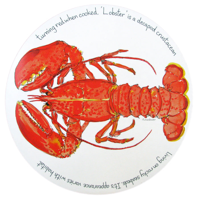 Red Lobster Tablemat by Richard Bramble