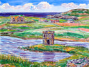 Scolpaig Castle, Loch, Farmhouse and Bay, North Uist, Outer Hebrides Painting