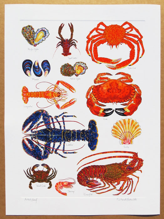 Richard Bramble Shellfish Print