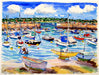 St Aubins Harbour, Jersey, Channel Islands, Original Painting by Richard Bramble