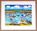 St Aubins Harbour Jersey artist print
