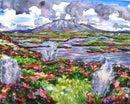 Standing Stones, Langass, North Uist, Outer Hebrides, painting