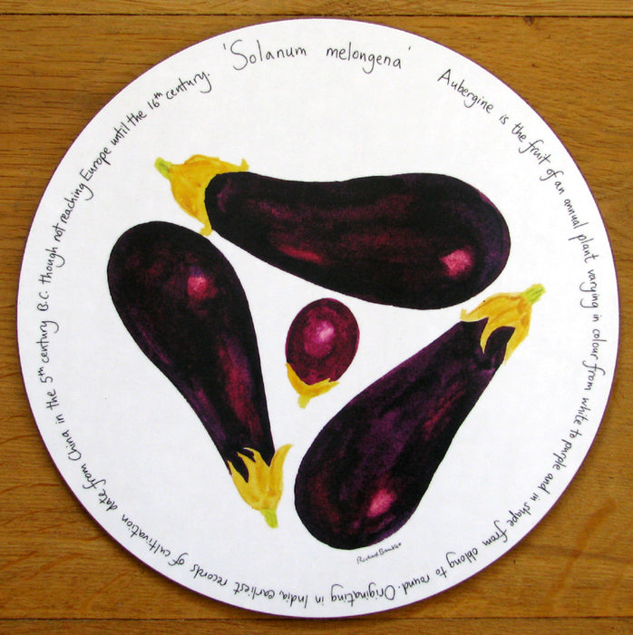 Aubergine Tablemat by Richard Bramble