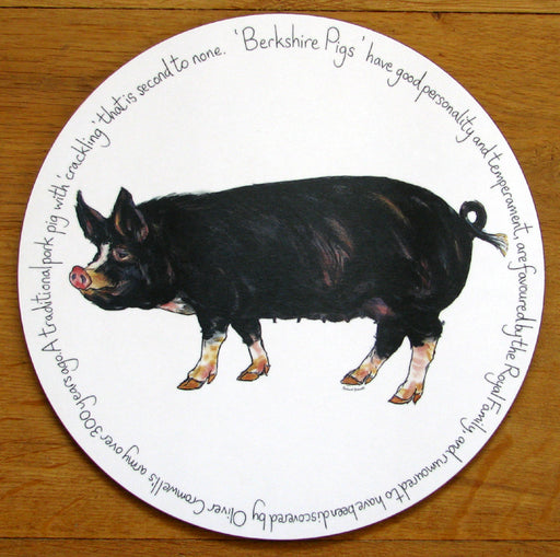 Berkshire Pig Tablemat by Richard Bramble