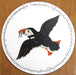 Puffin Flying Tablemat, melamine, corked back, by Richard Bramble