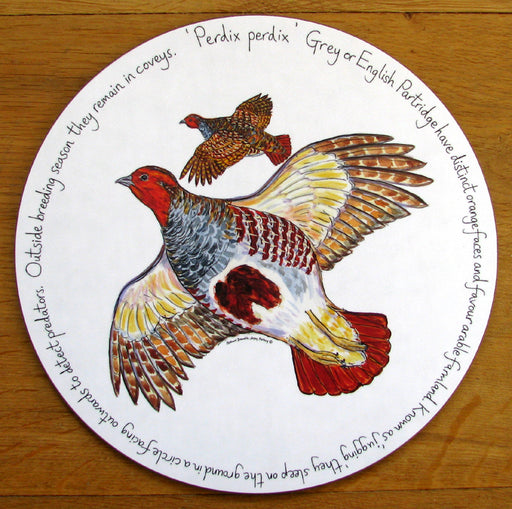 Grey Partridge Tablemat by Richard Bramble