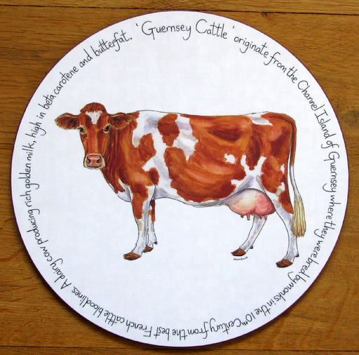 Guernsey Cow Tablemat by Richard Bramble