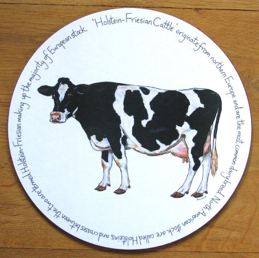 Holstein-Friesian Cow Tablemat by Richard Bramble