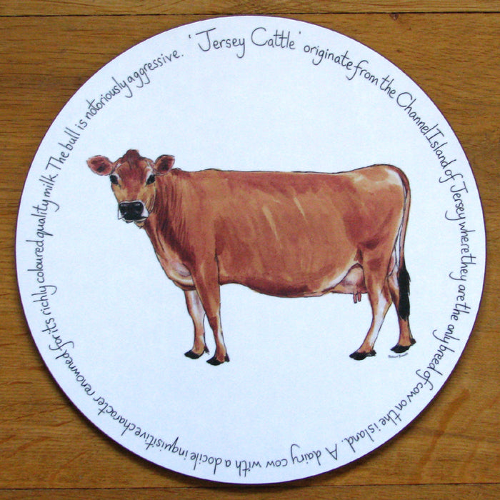 Jersey Cow Tablemat in use
