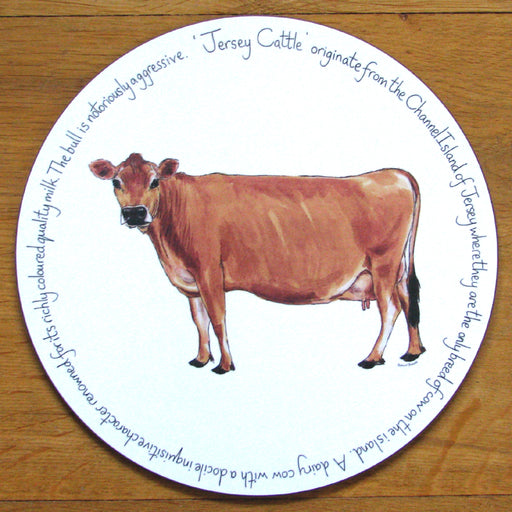 Jersey Cow Tablemat by Richard Bramble