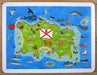 Jersey Map LARGE Tablemat by Richard Bramble