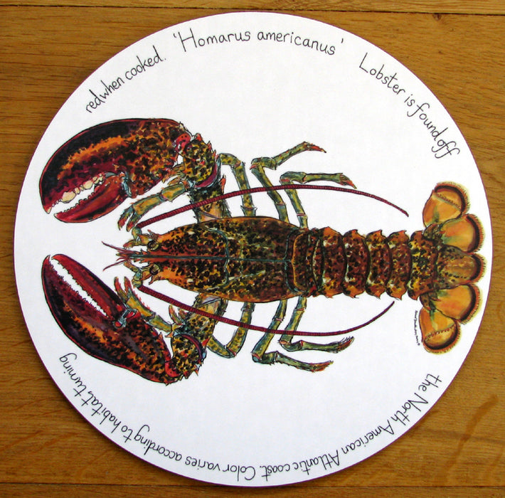 North American Lobster Tablemat by Richard Bramble