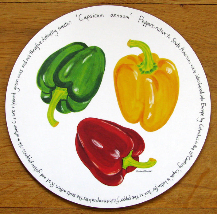 Peppers Tablemat by Richard Bramble