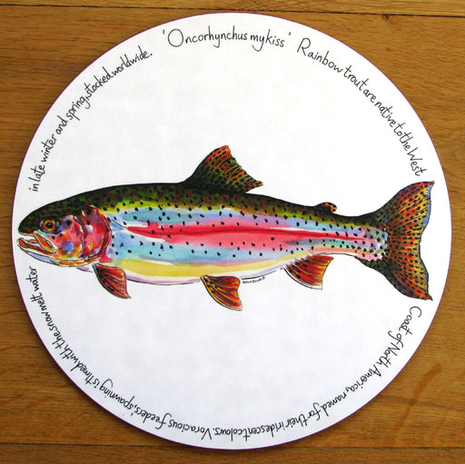 Rainbow Trout Tablemat by Richard Bramble