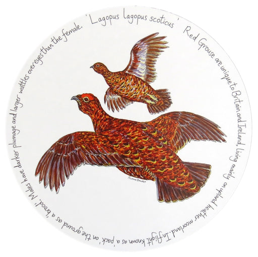 Red Grouse Tablemat by Richard Bramble