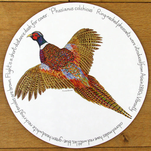 Ring Necked Pheasant Tablemat by Richard Bramble