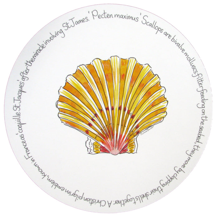 Scallop Tablemat styled on the table