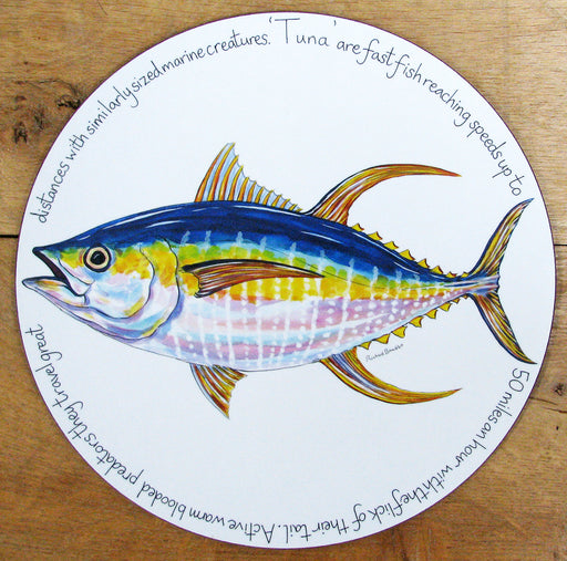 Yellowfin Tuna Tablemat by Richard Bramble