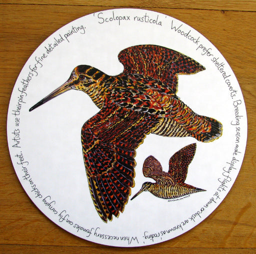 Woodcock Tablemat by Richard Bramble