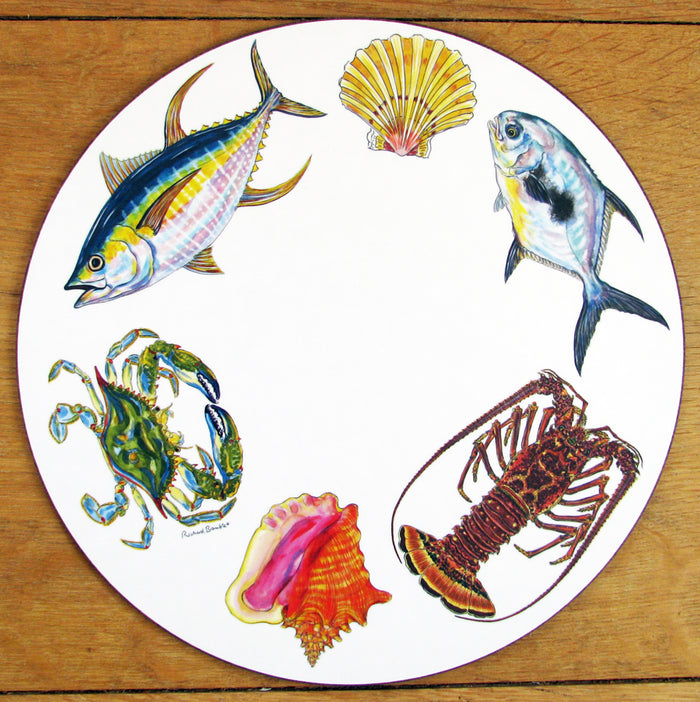 Fish & Shellfish Tablemat in use