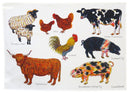 Farmyard Tea Towel