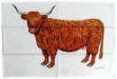 Highland Cow Tea Towel