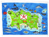 Richard Bramble Jersey Map Tea Towel