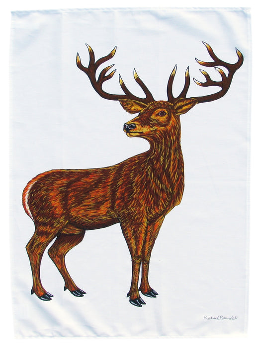 Richard Bramble Stag Tea Towel