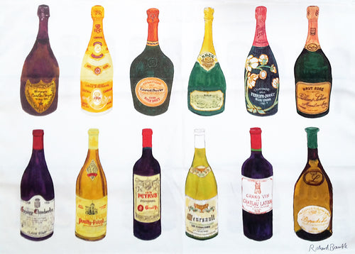 Richard Bramble Wine & Champagne Tea Towel