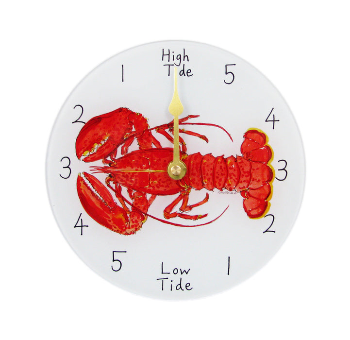 Red Lobster Tide Clock by Richard Bramble