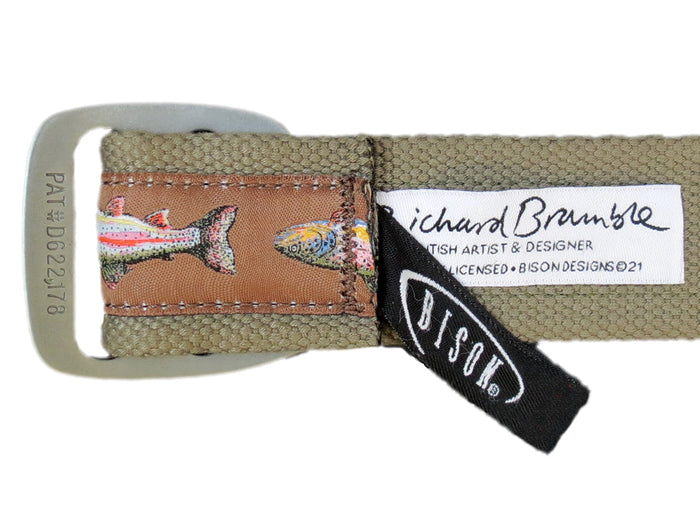 Trout Belt with Tap Cap buckle in use