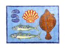 Mackerel & Plaice Design MEDIUM size Floor Mat