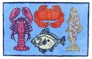 Fish & Shellfish Design LARGE Size Floor Mat